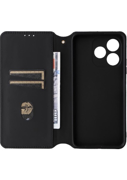 Oukitel C51 Cüzdan 3D Desen Manyetik Kapatma Pu Deri Için Flip Case (Yurt Dışından)