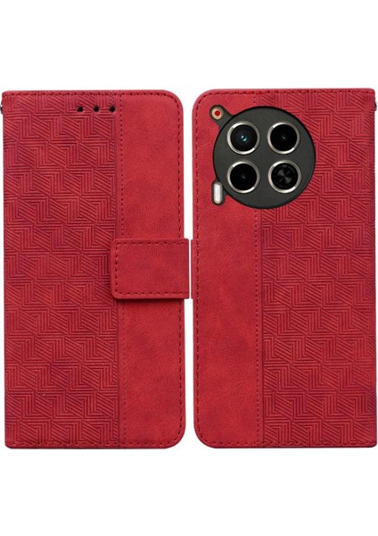 Tecno Camon Için Flip Case 30 4g/5g Flip Folio Kickstand Özelliği Cüzdan Pu (Yurt Dışından)