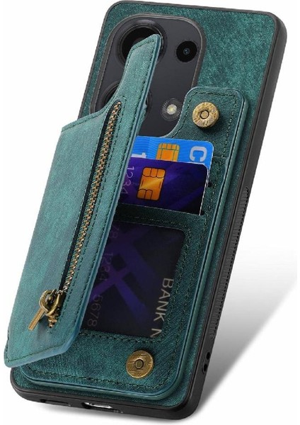Xiaomi Redmi Için Not 13 Pro 4g Vintage Fermuar Cüzdan Standı Fonksiyonu (Yurt Dışından) fiyatları