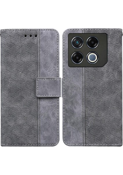 Infinix Gt 20 Pro 5g Flip Folio Için Flip Case Geometrik Kabartmalı Cüzdan Pu (Yurt Dışından)