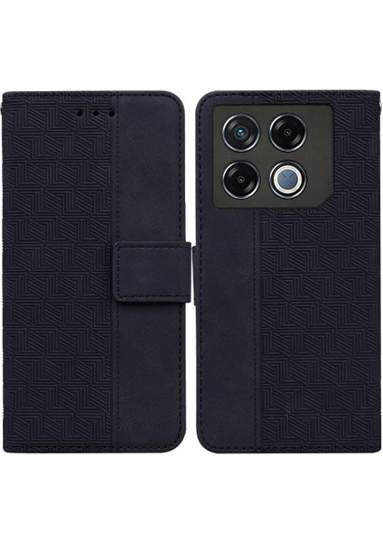 Infinix Gt 20 Pro 5g Flip Folio Için Flip Case Geometrik Kabartmalı Cüzdan Pu (Yurt Dışından)