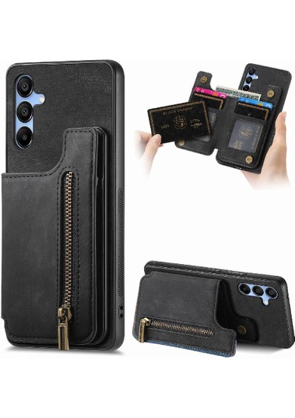 Samsung Galaxy A25 5g Için Kılıf Standı Fonksiyonu Katlanabilir Arka Kapak Vintage (Yurt Dışından)