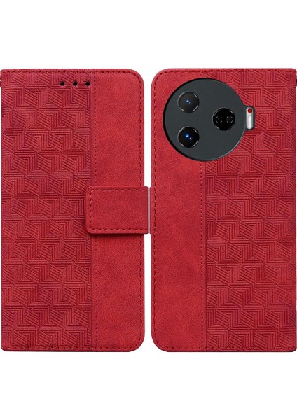 Tecno Camon 30 Pro Kickstand Özelliği Için Flip Case Folio Cüzdan Kapak Çevirin (Yurt Dışından)