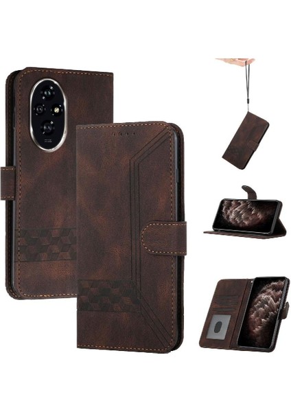 Kullanışlı Stand Özelliği ile Onur 200 Pro Cüzdan Kartı Kapağı ile Uyumlu (Yurt Dışından)