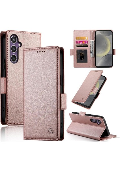 Samsung Galaxy S24 Kart Yuvaları Için Flip Case Iş Günlük Kullanım Cüzdan Flip (Yurt Dışından)