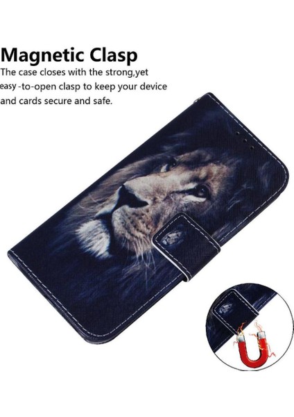 Oneplus Nord Ce4 Için Flip Case 5g Manyetik Kapatma Kart Yuvaları Boyalı Pu (Yurt Dışından)