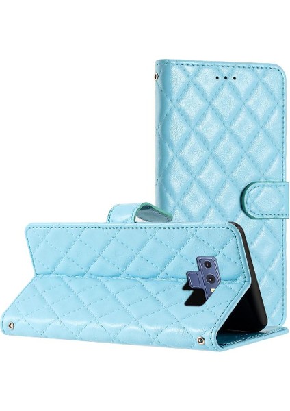 Samsung Galaxy Not 9 Için Flip Case Kart Yuvaları Tutucu Manyetik Folio Tpu (Yurt Dışından)