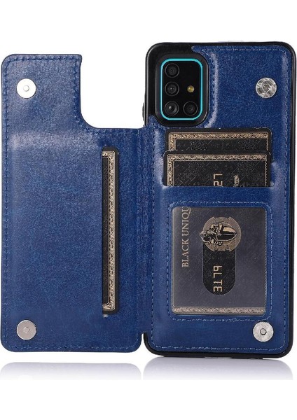 Samsung Galaxy A51 4g Kart Yuvaları Için Cüzdan Durumda Pu Deri Çift Toka (Yurt Dışından) indirimleri