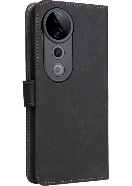 Vivo S19 Pro 5g Flip Folio Cüzdan Manyetik Kapatma Rfıd Engelleme Için Kılıf (Yurt Dışından)