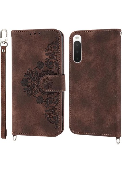 Sony Xperia 1 Iv Çoklu Kredi Kartı Yuvaları Için Flip Case Kabartmalı (Yurt Dışından)