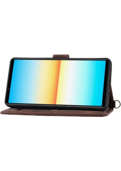 Sony Xperia 1 Iv Çoklu Kredi Kartı Yuvaları Için Flip Case Kabartmalı (Yurt Dışından) indirimleri
