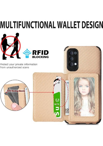 Oppo Oppo 4 Rfıd Engelleme Standı Fonksiyonu Manyetik Kart Tutucu Için Kılıf (Yurt Dışından) indirimleri