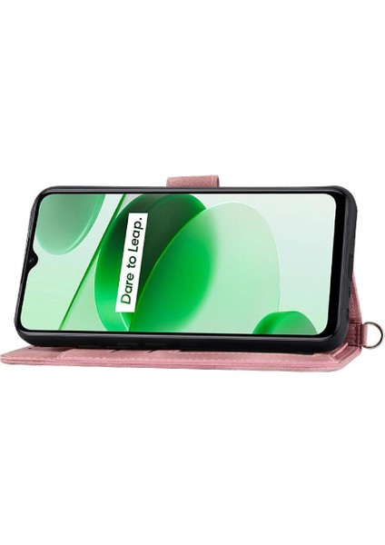 Realme C35 Çoklu Kredi Kartı Yuvaları Için Flip Case Darbeye Dayanıklı Kabartmalı (Yurt Dışından) fırsatları