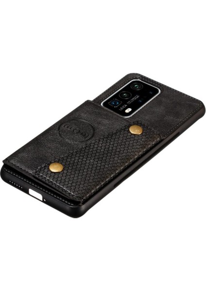 Cüzdan Kılıf Için Huawei P40 Buit Demir Kart Tutucu Cüzdan Kılıf Darbeye (Yurt Dışından) fırsatları