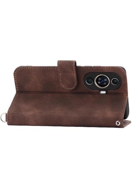 Huawei Nova 11 Için Flip Case Darbeye Bileklik Kabartmalı Çoklu Kart (Yurt Dışından) fırsatları