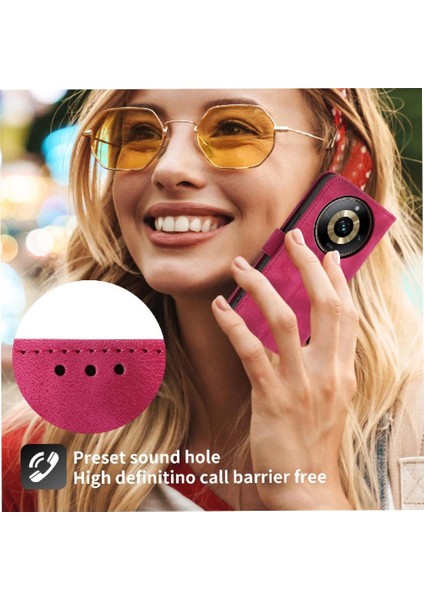 Realme 11 Pro 5g Bileklik Darbeye Kabartmalı Çoklu Kart Için Flip Case (Yurt Dışından)