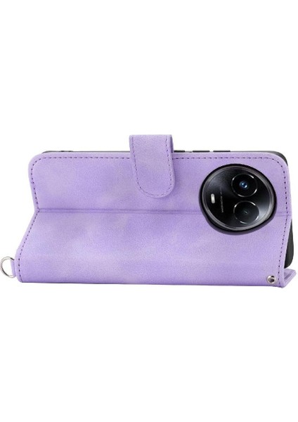 Realme 11 5g Kabartmalı Darbeye Bileklik Çoklu Kredi Için Flip Case (Yurt Dışından)