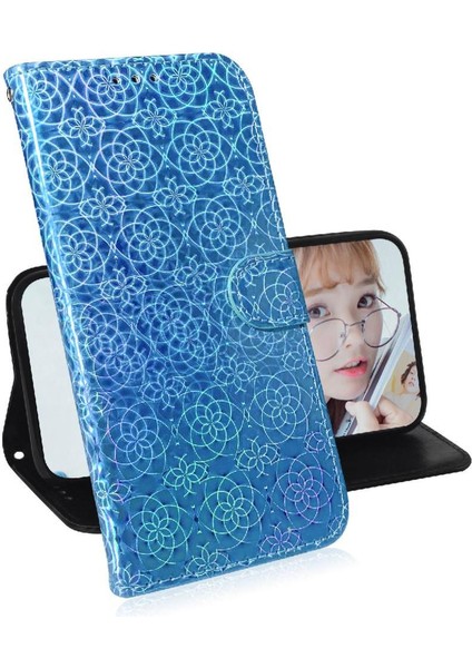IPhone 15 Artı Glitter Renkli Premium Pu Deri Cüzdan Kılıf (Yurt Dışından) indirimleri