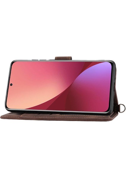 Xiaomi 12T Bileklik Darbeye Çoklu Kredi Kartı Yuvaları Için Flip Case (Yurt Dışından) fırsatları