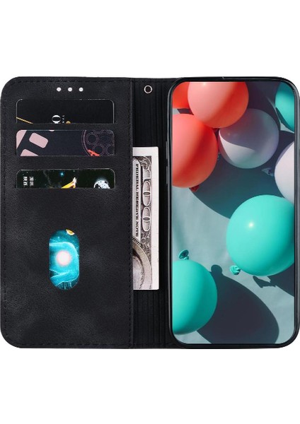 Telefon Kılıfı Için Xiaomi Poco M6 4g Flip Folio Kapak Pu Deri Cüzdan Kart (Yurt Dışından)