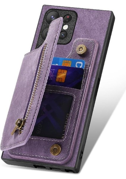 Samsung Galaxy S23 Ultra Standı Fonksiyonu Vintage Fermuar Cüzdan (Yurt Dışından) fiyatları