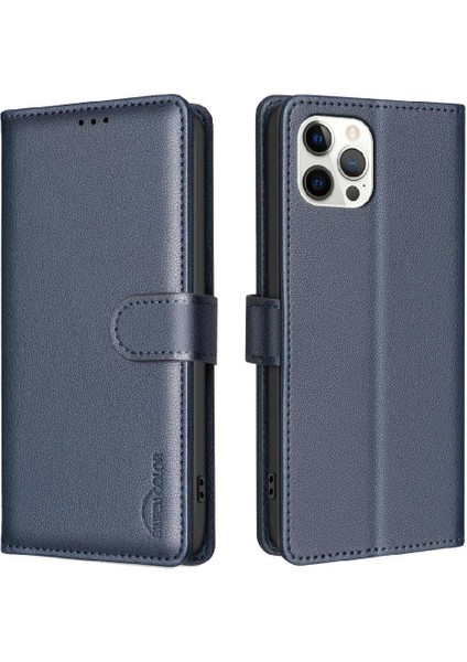 IPhone 12 Için Flip Case Pro Max Pu Deri Rfıd Engelleme Cüzdan Manyetik (Yurt Dışından)