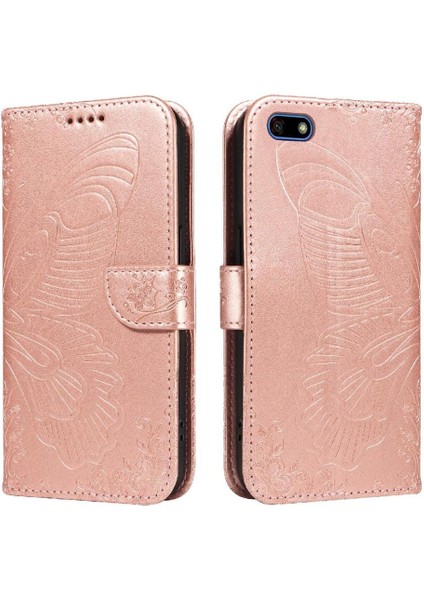 Huawei Y5 Başbakan 2018 Yüksek Kalite Deri Ayrılabilir El Için Flip Case (Yurt Dışından)
