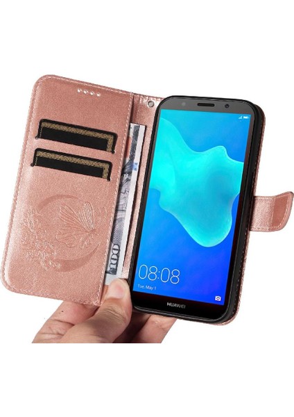 Huawei Y5 Başbakan 2018 Yüksek Kalite Deri Ayrılabilir El Için Flip Case (Yurt Dışından) modelleri