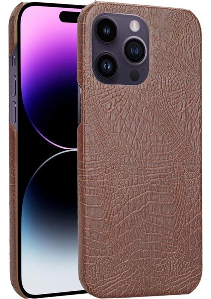Şık Klasik Kılıf IPhone 14 Pro Max Klasik Timsah Moda Kapak (Yurt Dışından)