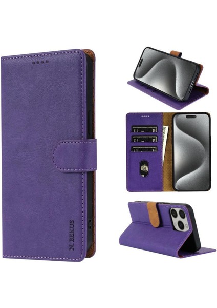 IPhone 12 Pro Için Flip Case/ıphone 12 Yan Cep Manyetik Kapatma Kartı (Yurt Dışından)