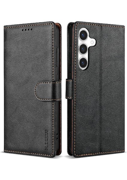 Samsung Galaxy Galaxy Kart Yuvaları Manyetik Kapatma Anti Kayma Için Flip Case (Yurt Dışından)