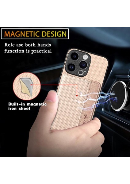 IPhone 15 Için Kılıf Pro Manyetik Kart Tutucu Rfıd Engelleme Komple Kamera (Yurt Dışından) fırsatları
