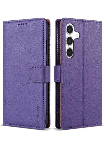 Samsung Galaxy S24 Için Flip Case Manyetik Kapatma Anti Kayma Çift Katmanlı (Yurt Dışından)