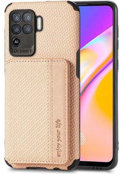 Oppo A94 4G/F19 Pro Rfıd Engelleme Komple Kamera Güvenlik Standı Için Kılıf (Yurt Dışından)