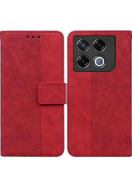 Infinix Gt 20 Pro 5g Flip Folio Için Flip Case Geometrik Kabartmalı Cüzdan Pu (Yurt Dışından)