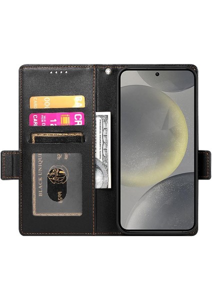 Samsung Galaxy S24 Kart Yuvaları Için Flip Case Iş Günlük Kullanım Cüzdan Flip (Yurt Dışından) indirimleri