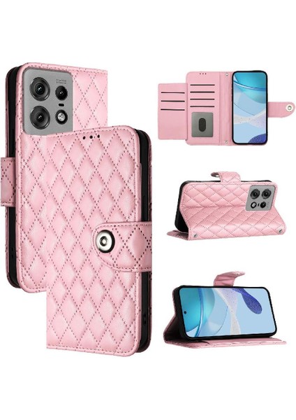 Motorola Kenar 50 Pro Cüzdan Kapak Için Kılıf Bilek Şerit Kart Tutucu Şık (Yurt Dışından)