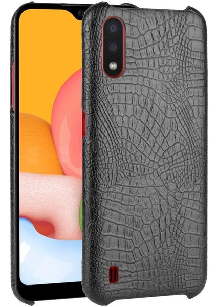 Samsung Galaxy A01 Anti Scratch Klasik Timsah Için Şık Klasik Kılıf (Yurt Dışından)