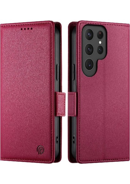 Samsung Galaxy S24 Ultra Günlük Kullanım Için Flip Case Kart Yuvaları Iş Çevirme (Yurt Dışından) modelleri