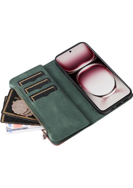 Oppo Oppo 12 Pro 5g Dokuz Kart Yuvaları Iki Renkli Dikiş Kickstand Için Kılıf (Yurt Dışından) fırsatları