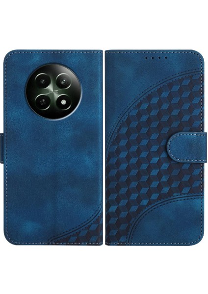 Realme 12 5g Flip Iş Pu Deri Flip Kapak Için Flip Case Geometrik (Yurt Dışından)