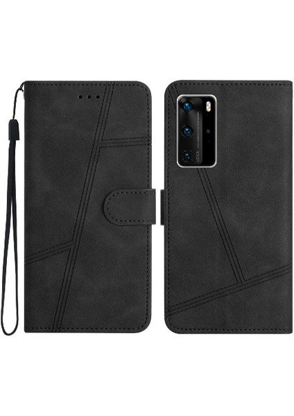 Huawei P40 Pro Için Flip Case Cüzdan Pu Deri Flip Folio Tam Koruma (Yurt Dışından) indirimleri