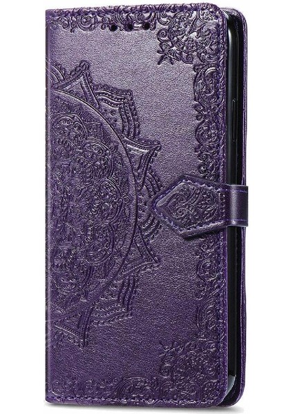 Xiaomi Poco F6 Deri Kılıf Için Flip Case Zarif Desen Kapak Çevirin (Yurt Dışından)