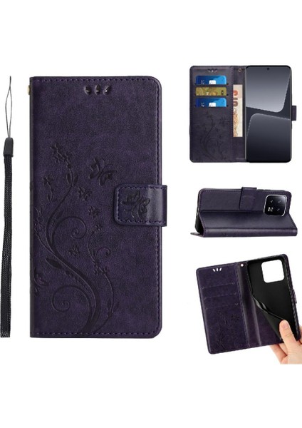 Xiaomi Redmi Not 13 4g Pu Deri Kickstand Manyetik Kart Için Filp Durumda (Yurt Dışından)