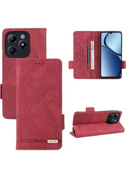 Realme C61 Manyetik Cüzdan Kart Tutucu Kapak Kickstand Için Flip Case (Yurt Dışından) fiyatları