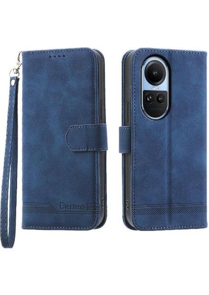 Oppo Oppo 10 5g Kart Yuvaları Için Flip Case Bileklik Manyetik Kapatma Nakit (Yurt Dışından)