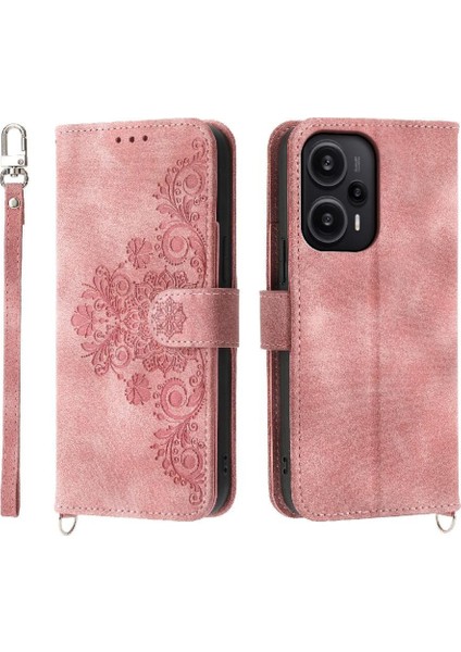 Xiaomi Redmi Not 12 Turbo Kabartmalı Darbeye Çoklu Kart Için Flip Case (Yurt Dışından)