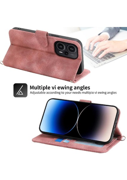 Xiaomi Redmi Not 12 Turbo Kabartmalı Darbeye Çoklu Kart Için Flip Case (Yurt Dışından)