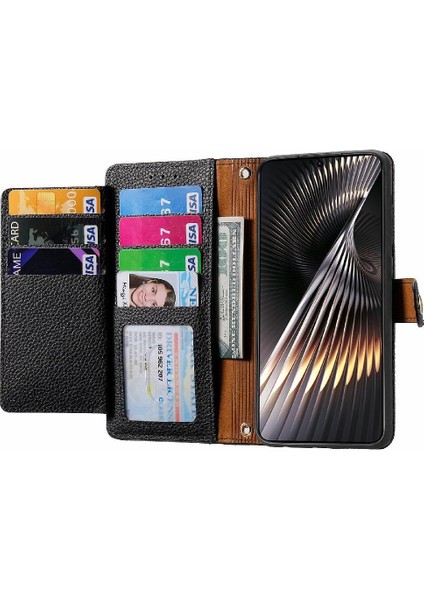 Xiaomi Poco F6 Cüzdan Fermuar Aşk Için Flip Case Darbeye Deri Kılıf (Yurt Dışından)