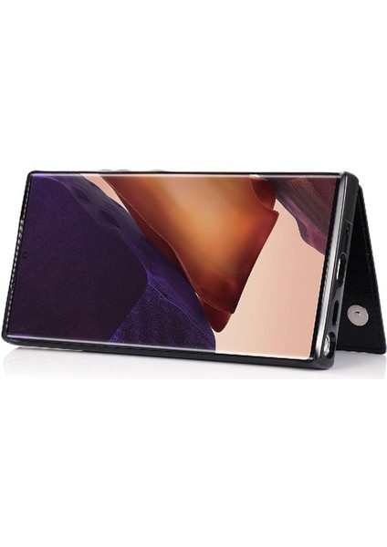 Kart Tutucu Kart Yuvaları ile Samsung Galaxy Not 20 Ultra Için Cüzdan Kılıf (Yurt Dışından)